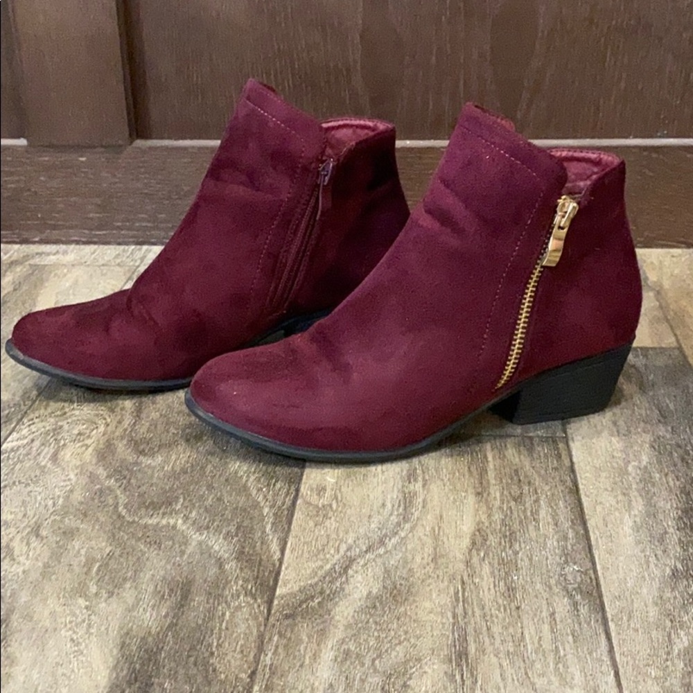 Merlot ankle boot